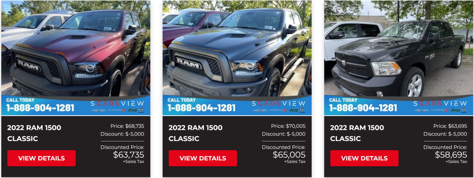 2022 RAM 1500 Classic Pickering - Real Deal Makers