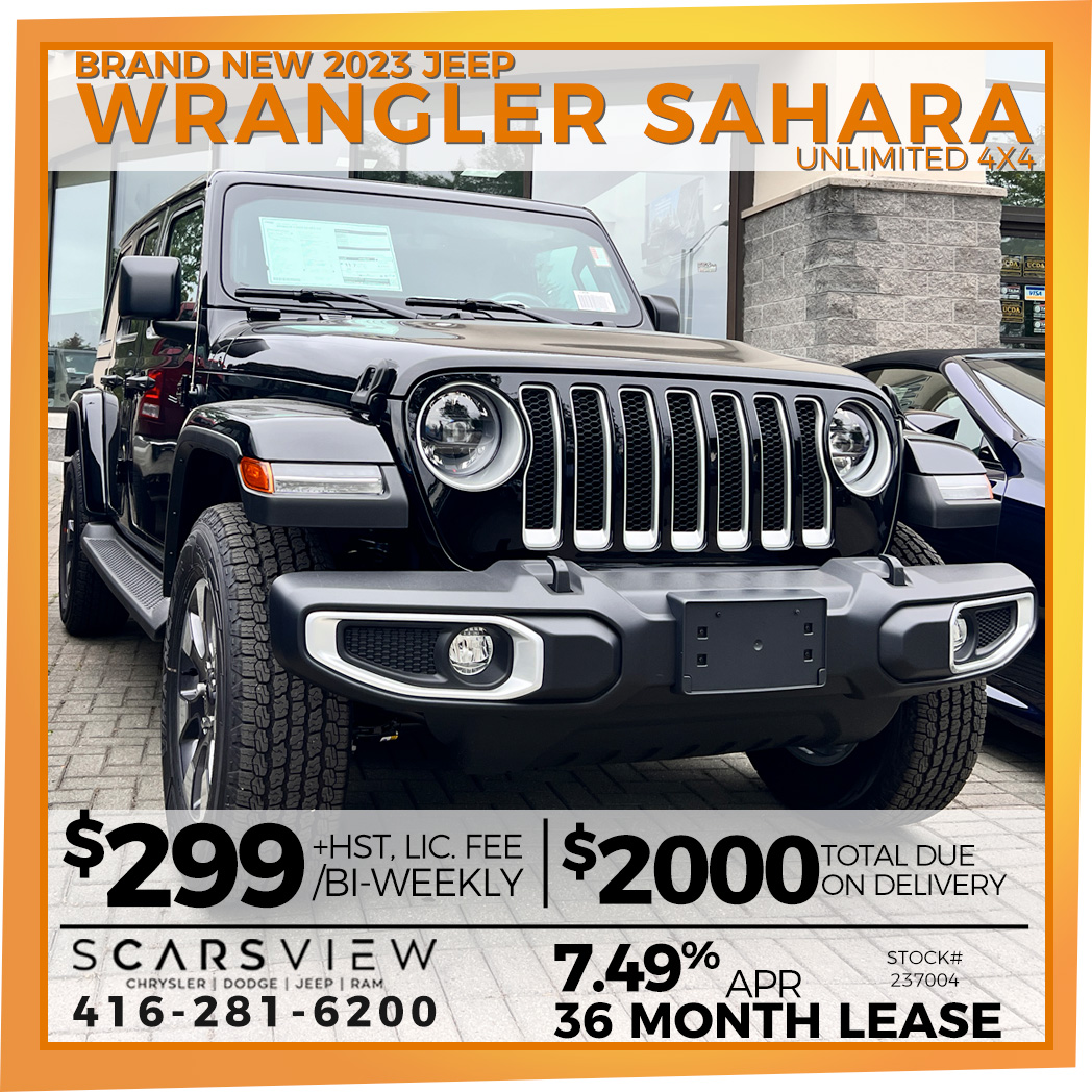 New 2023 Jeep WRANGLER SAHARA UNLIMITED