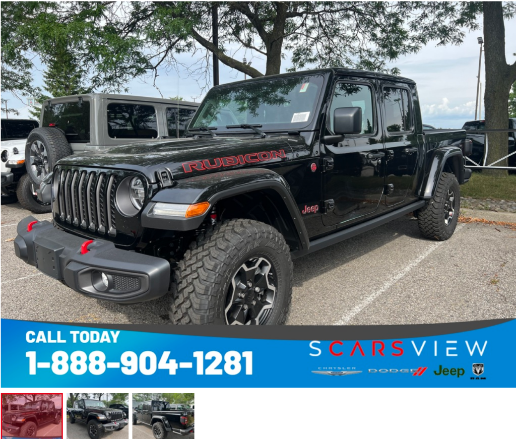 2023 Jeep Gladiator Rubicon 4x4 Toronto