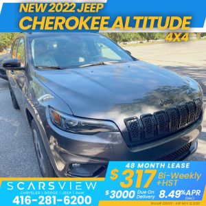 New 2022 Jeep Cherokee Altitude 4x4 Real Deal Makers Jeep Mississauga