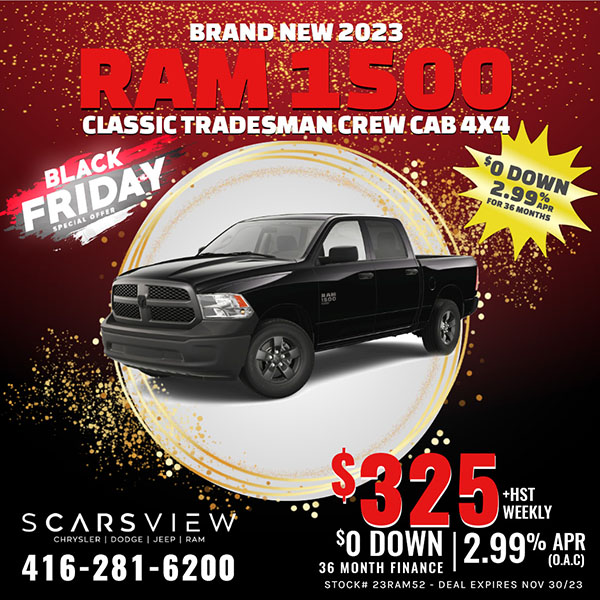 2023 RAM 1500 Classic Tradesman 4x4 Crew Cab 5'7 Box