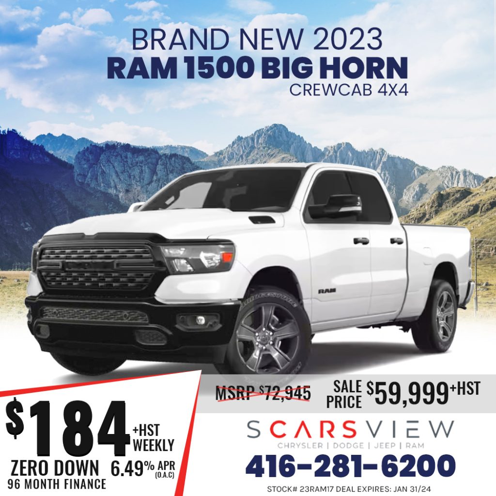 New 2023 Ram 1500 Bighorn Toronto